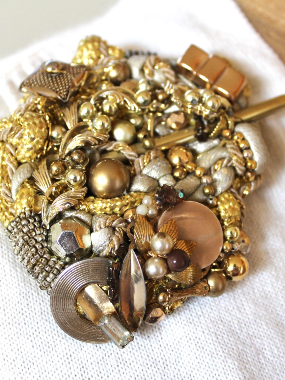Art-to-Wear Handcrafted Vintage Brooch